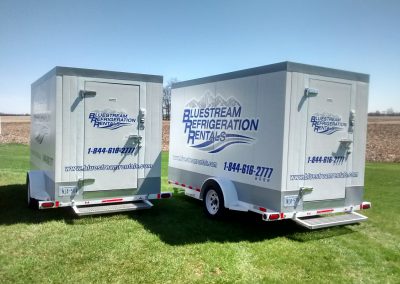 Bluestream Refrigeration trucks on-site event